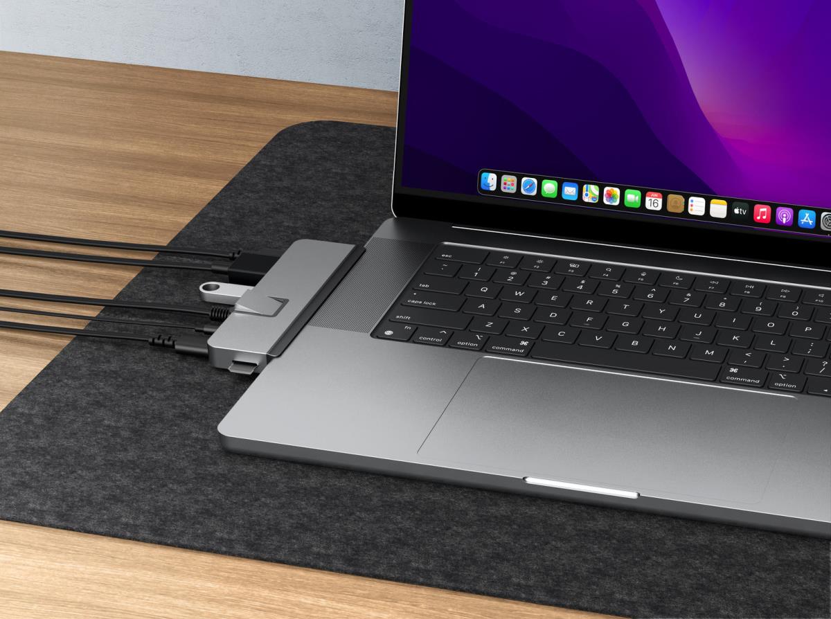 Hyper Drive Duo Pro 7-in-2 USB-c Hub - Grey