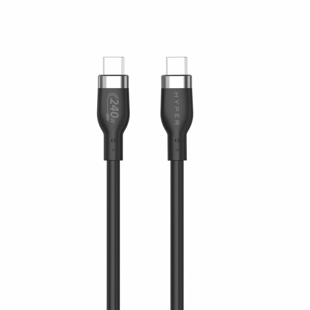 Hyper Silicone 240w USB-c Charging Cable 1m - Black