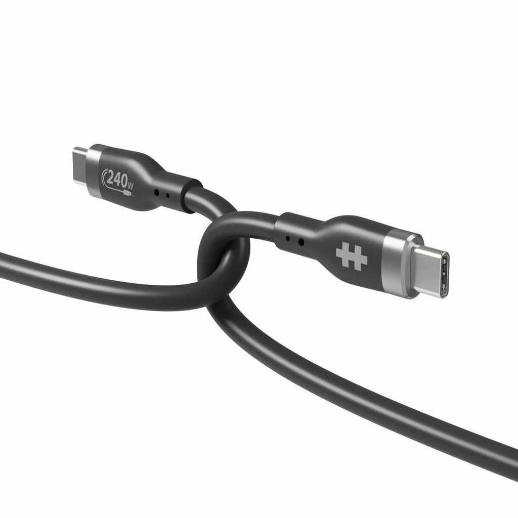 Hyper Silicone 240w USB-c Charging Cable 1m - Black