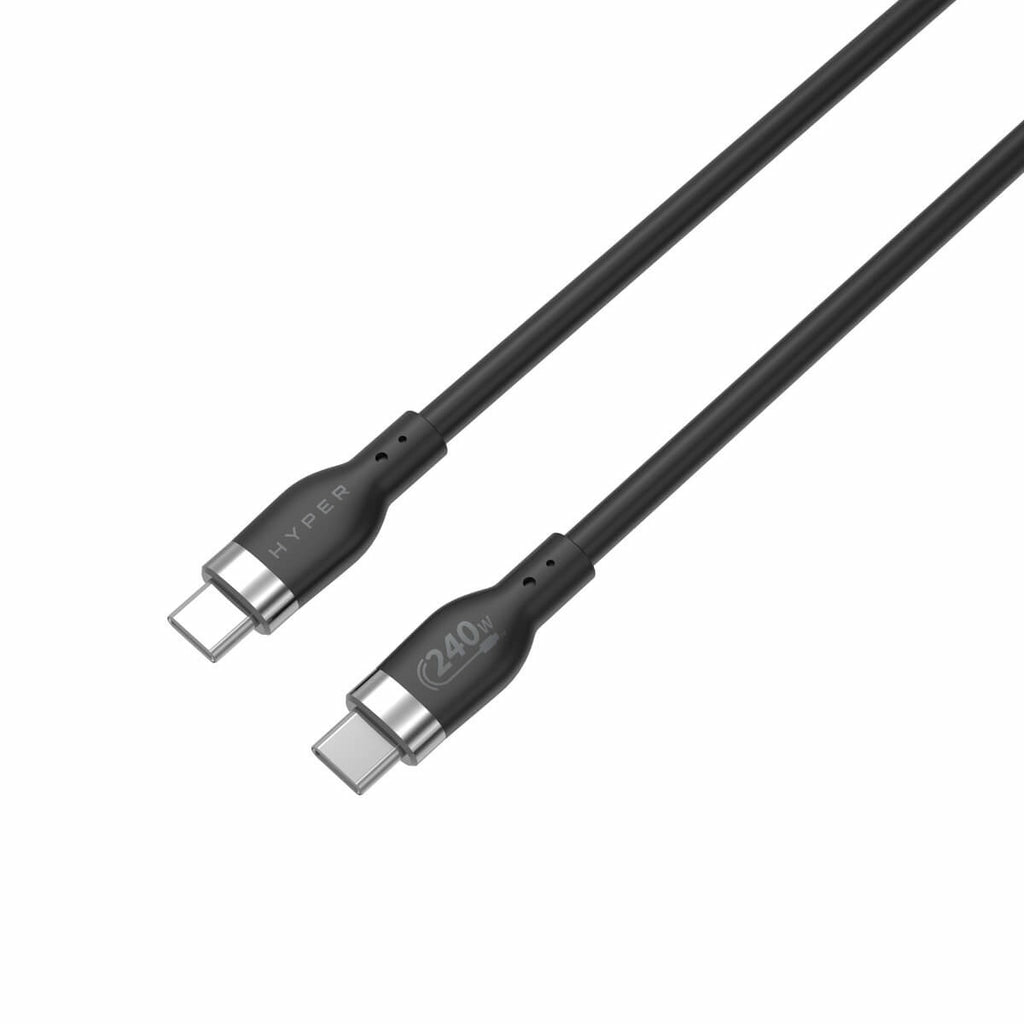 Hyper Silicone 240w USB-c Charging Cable 1m - Black