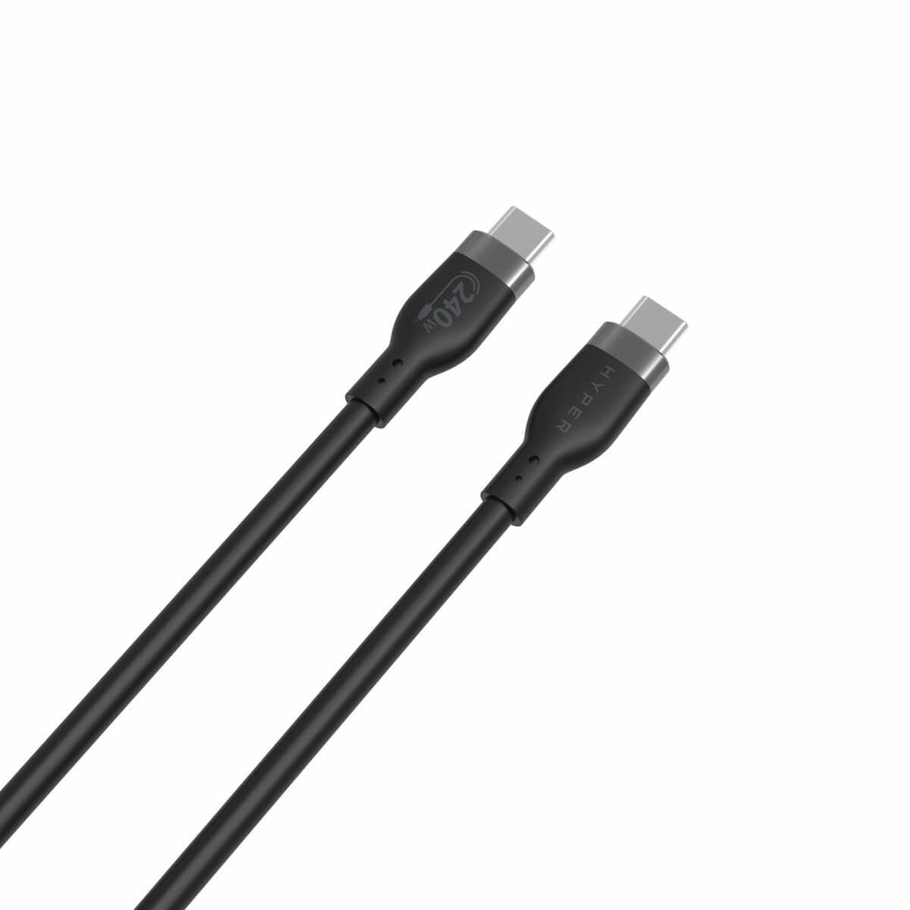 Hyper Silicone 240w USB-c Charging Cable 1m - Black