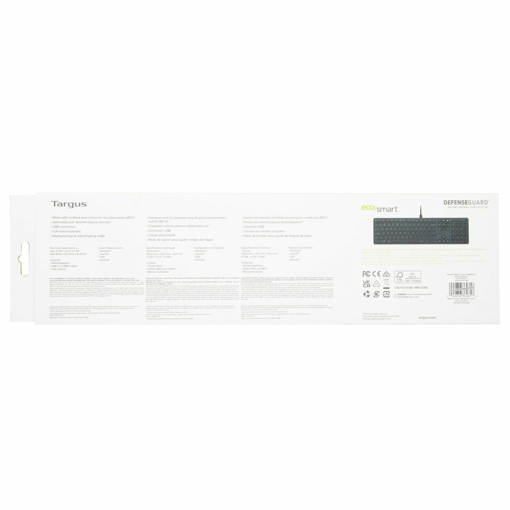 Ecosmart Full Size Wired Keyboard (uk)
