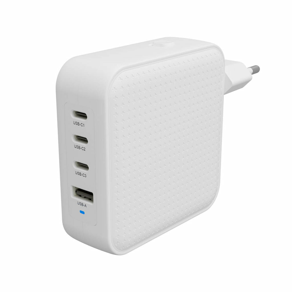 Hyperjuice 100w USB-c Gan Travel Charger (3c+1a) - White