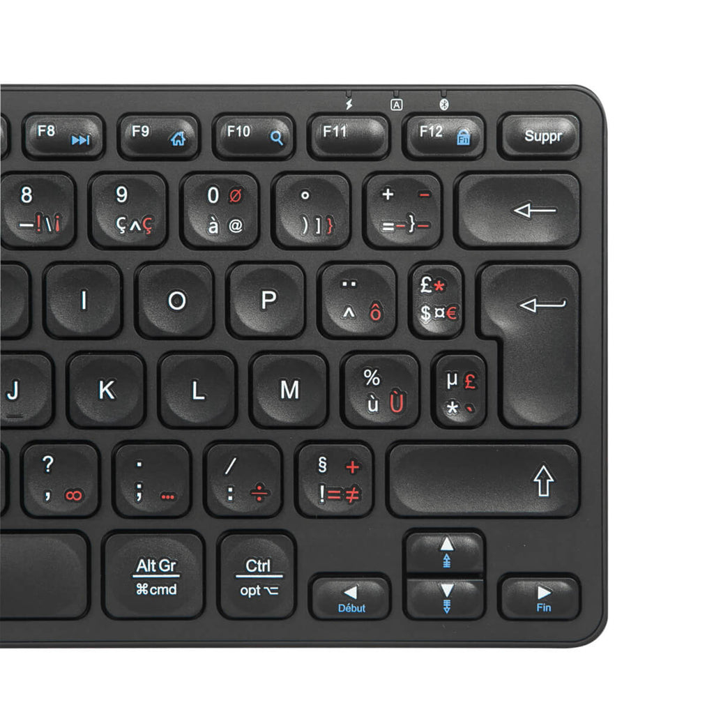 Multi-device Compact Bluetooth Keyboard Black (fr)