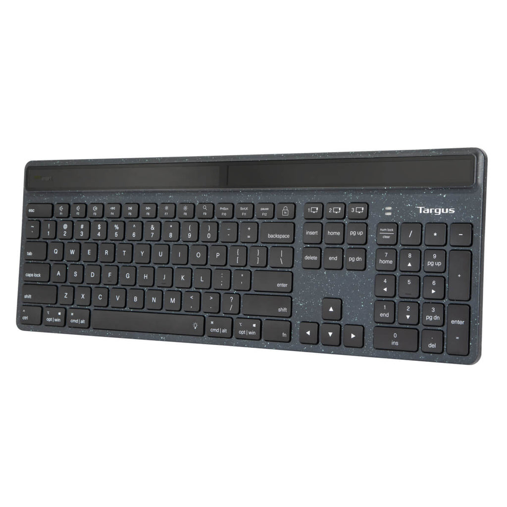Ecosmart Energy Harvesting Antimicrobial Bluetooth Keyboard (es) Black