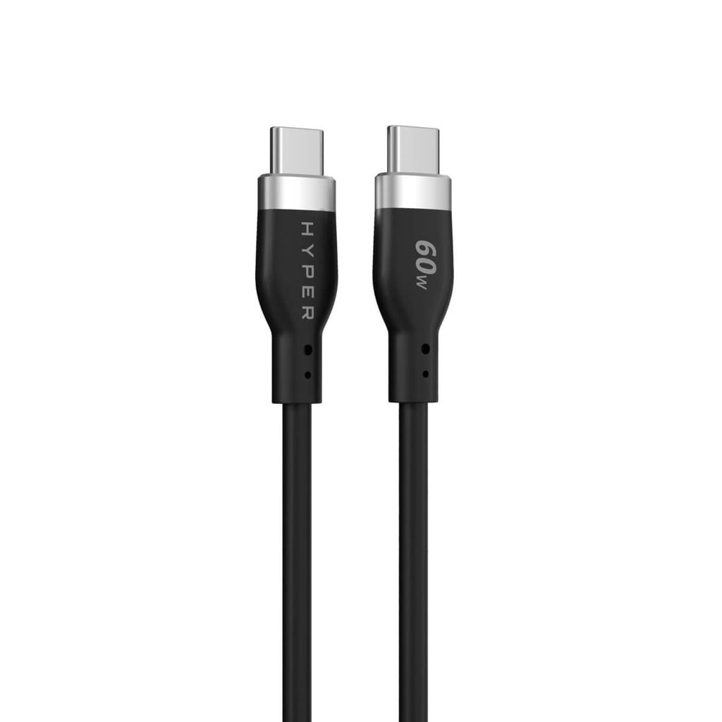 Silicone USB-c To USB-c 60w Charging Cable 1.5m - Black