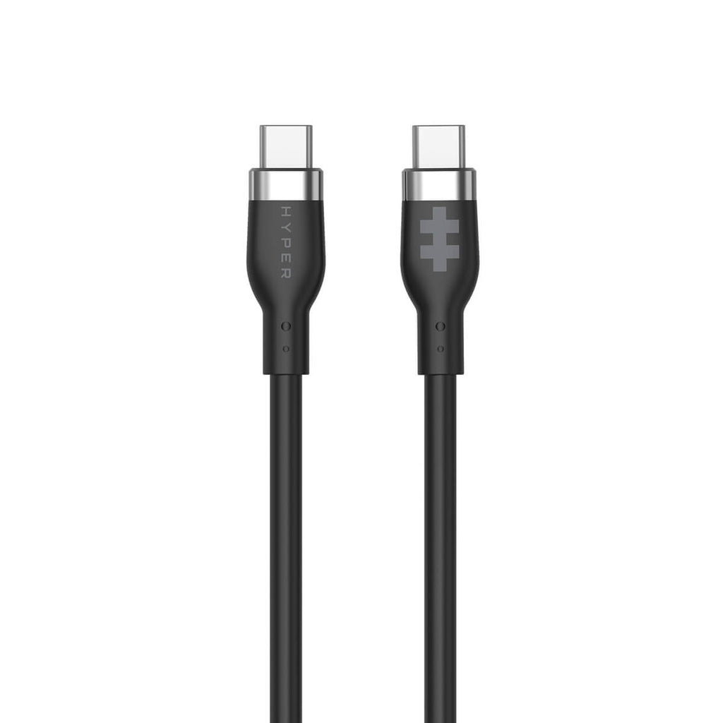 Silicone USB-c To USB-c 60w Charging Cable 1.5m - Black