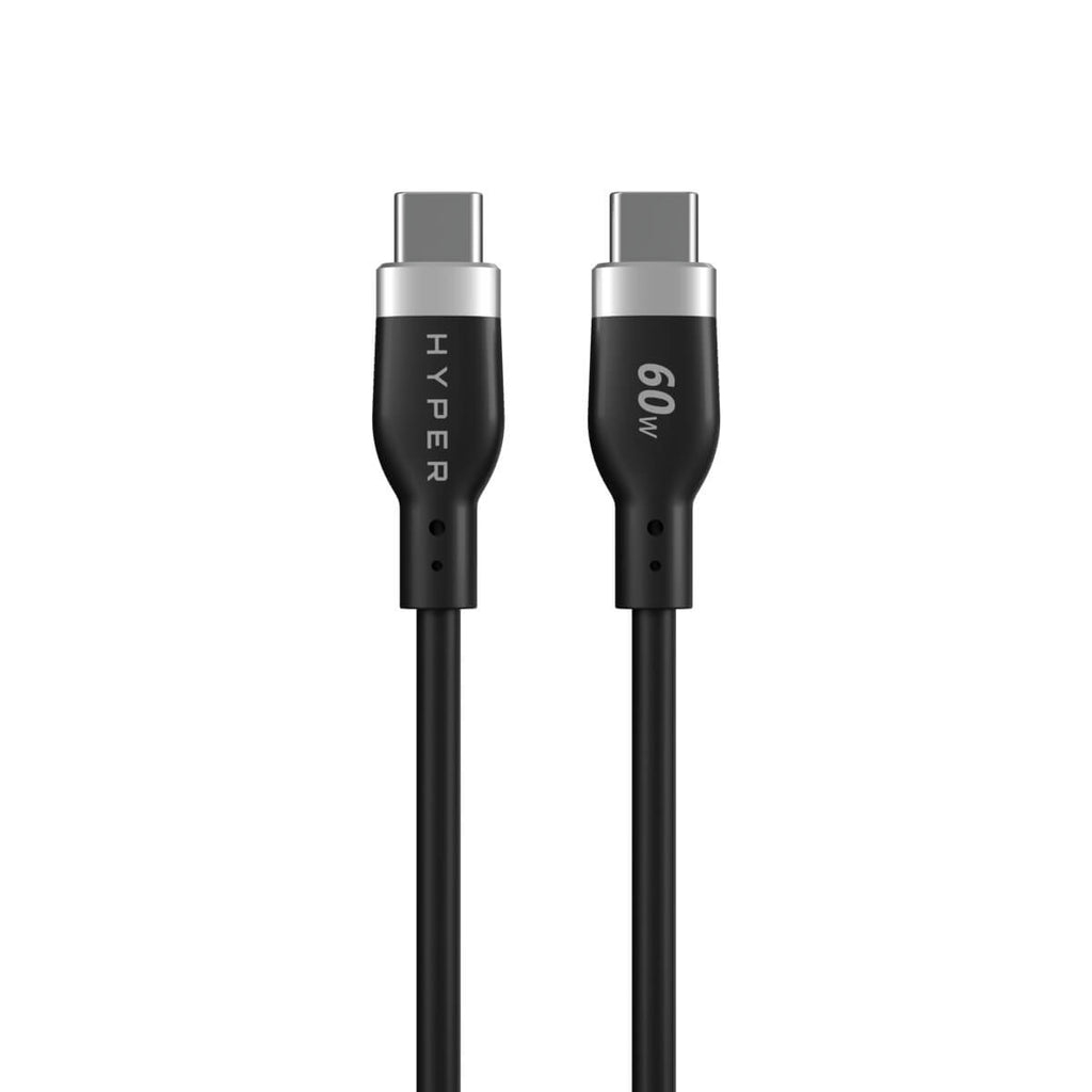 Silicone USB-c To USB-c 60w Charging Cable 1.5m - Black