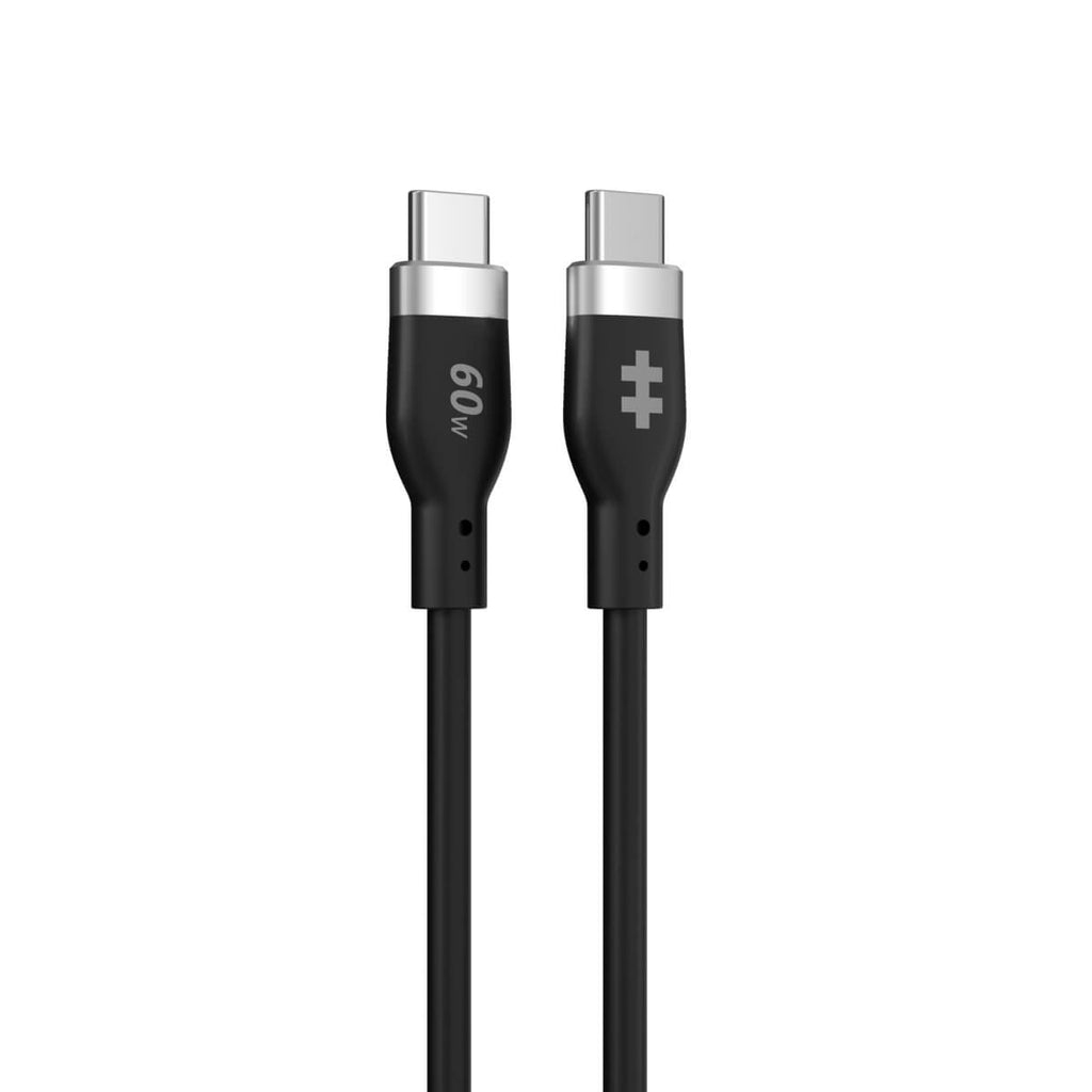 Silicone USB-c To USB-c 60w Charging Cable 1.5m - Black