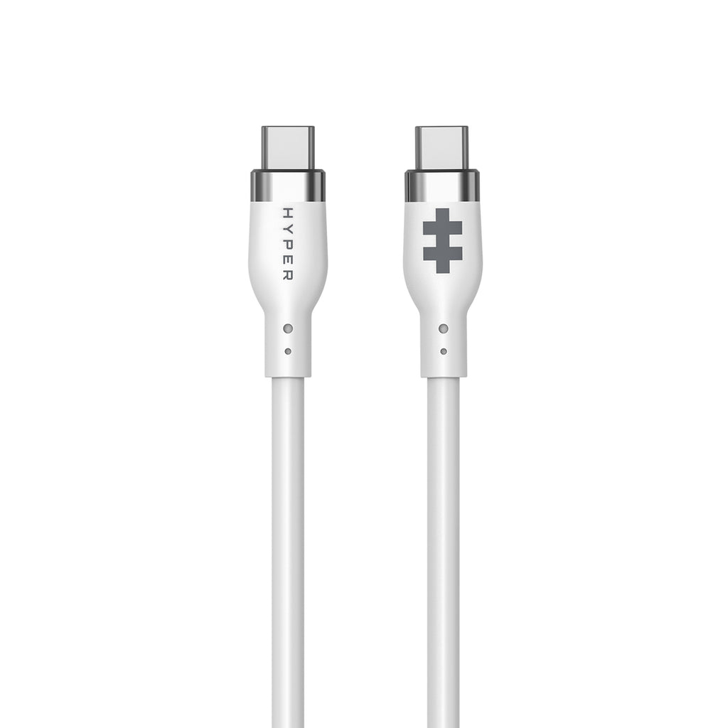 Silicone USB-c To USB-c 60w Charging Cable 1.5m - White