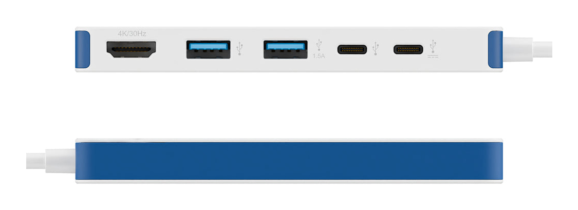 Hyperdrive Flex 5 Port USB-c Hub (blue)