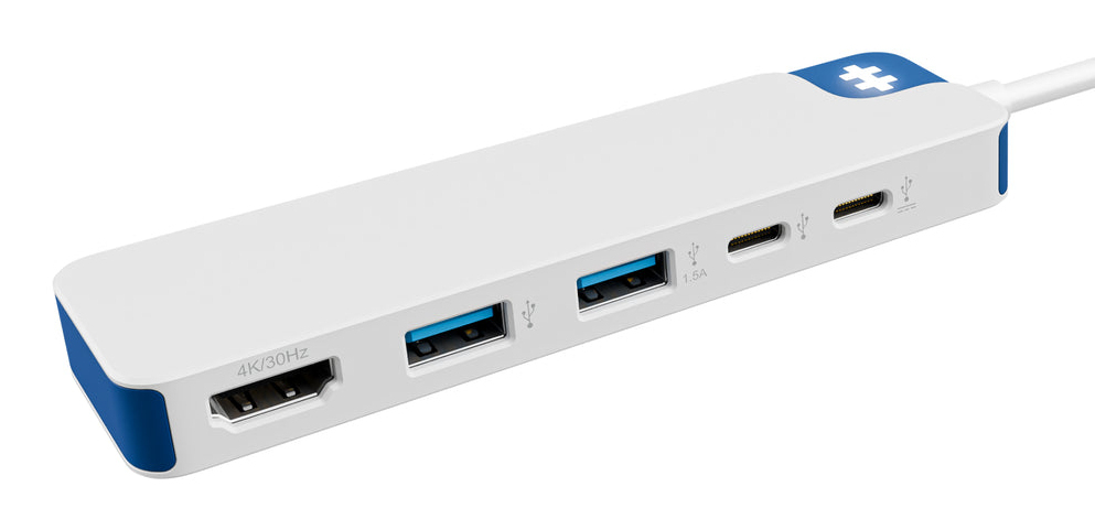 Hyperdrive Flex 5 Port USB-c Hub (blue)