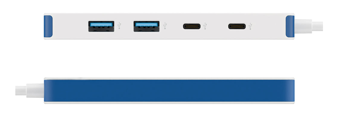 Hyperdrive Flex 4 Port USB-c Hub (blue)