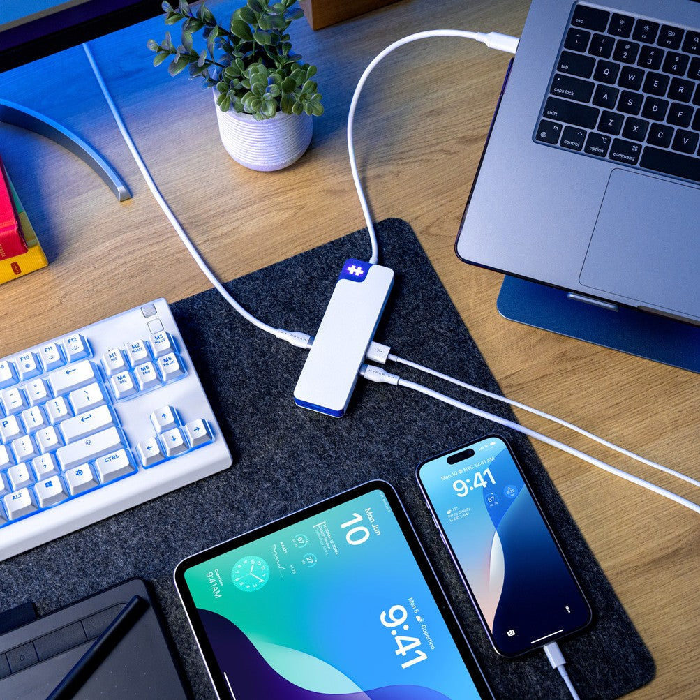 Hyperdrive Flex 8 Port USB-c Hub (blue)
