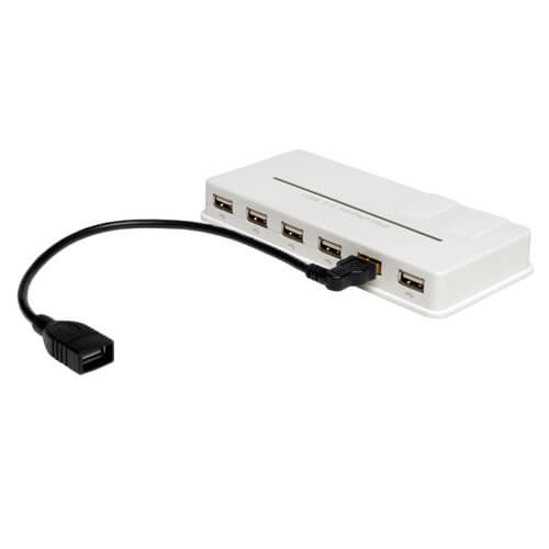 TRIPP LITE USB Right-angle Extension Cable USB A M / F 10in