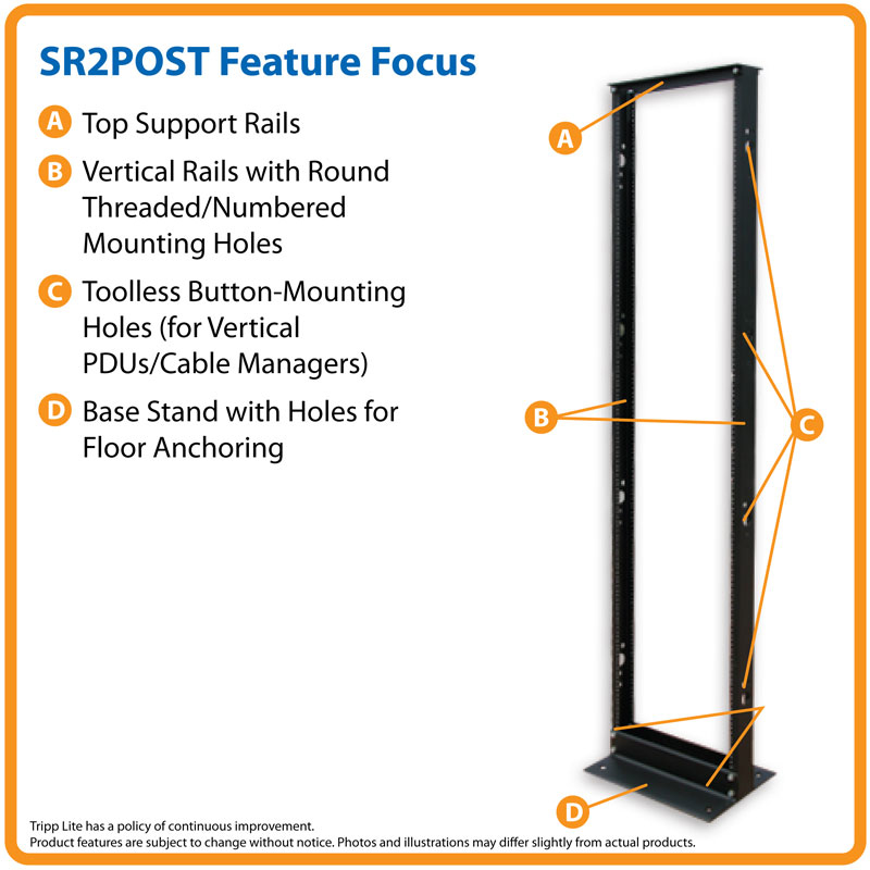 TRIPP LITE 2-post Aluminum Rack