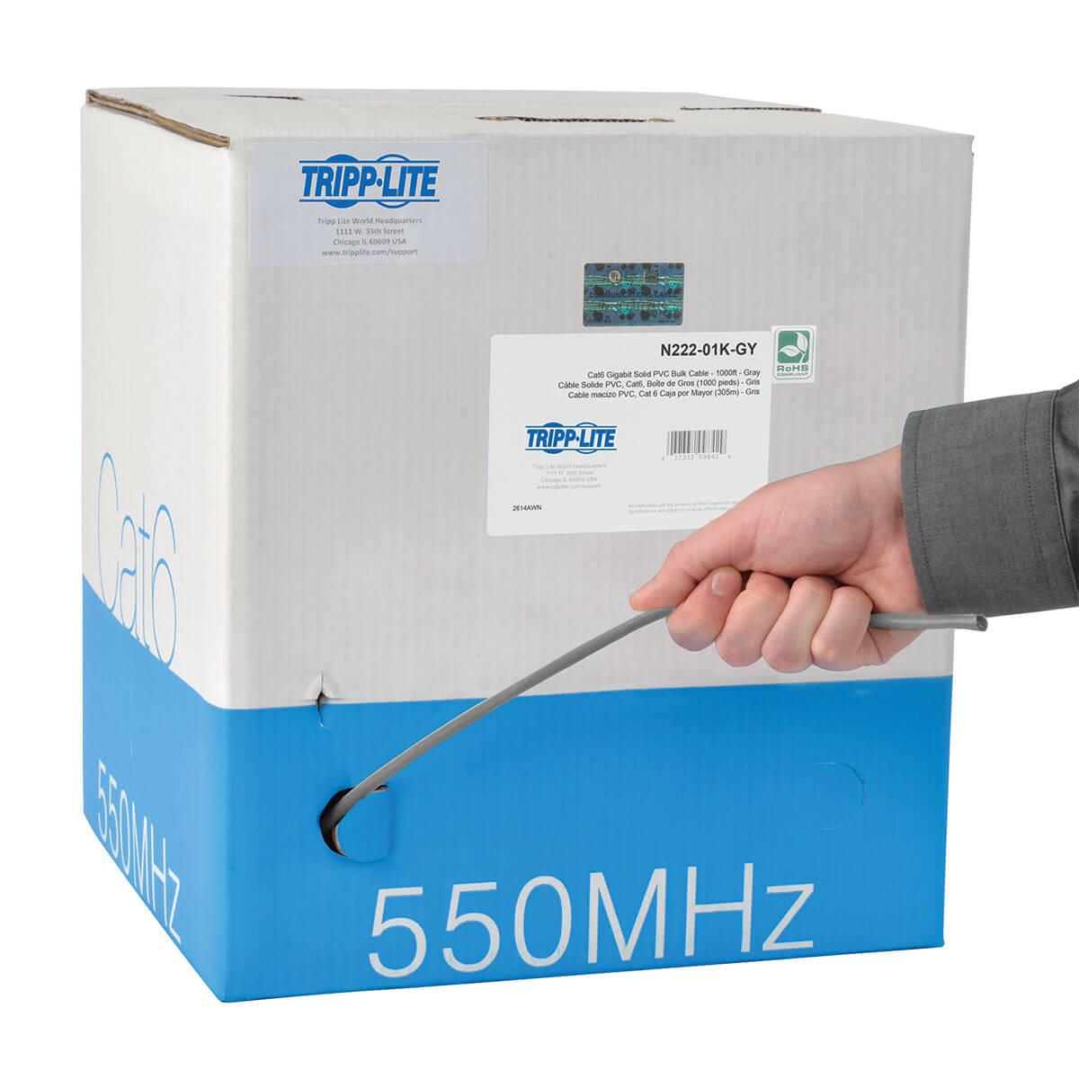 TRIPP LITE Bulk Solid Cable - CAT6 - 305m - Grey