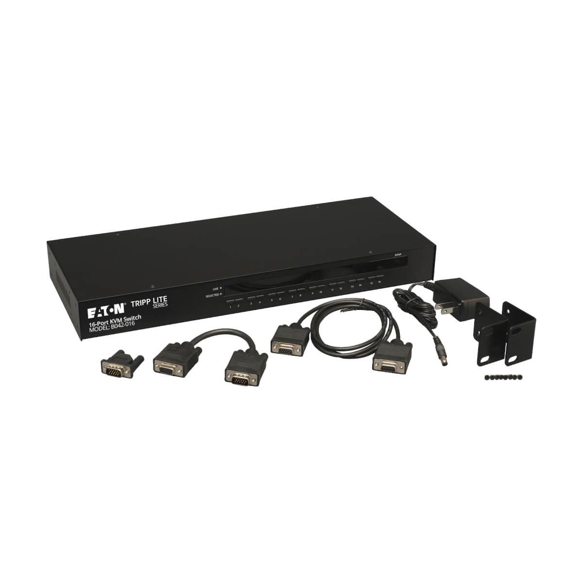 TRIPP LITE KVM Switch 16-port 1u Rackmount USB/ps2 With On-screen Display