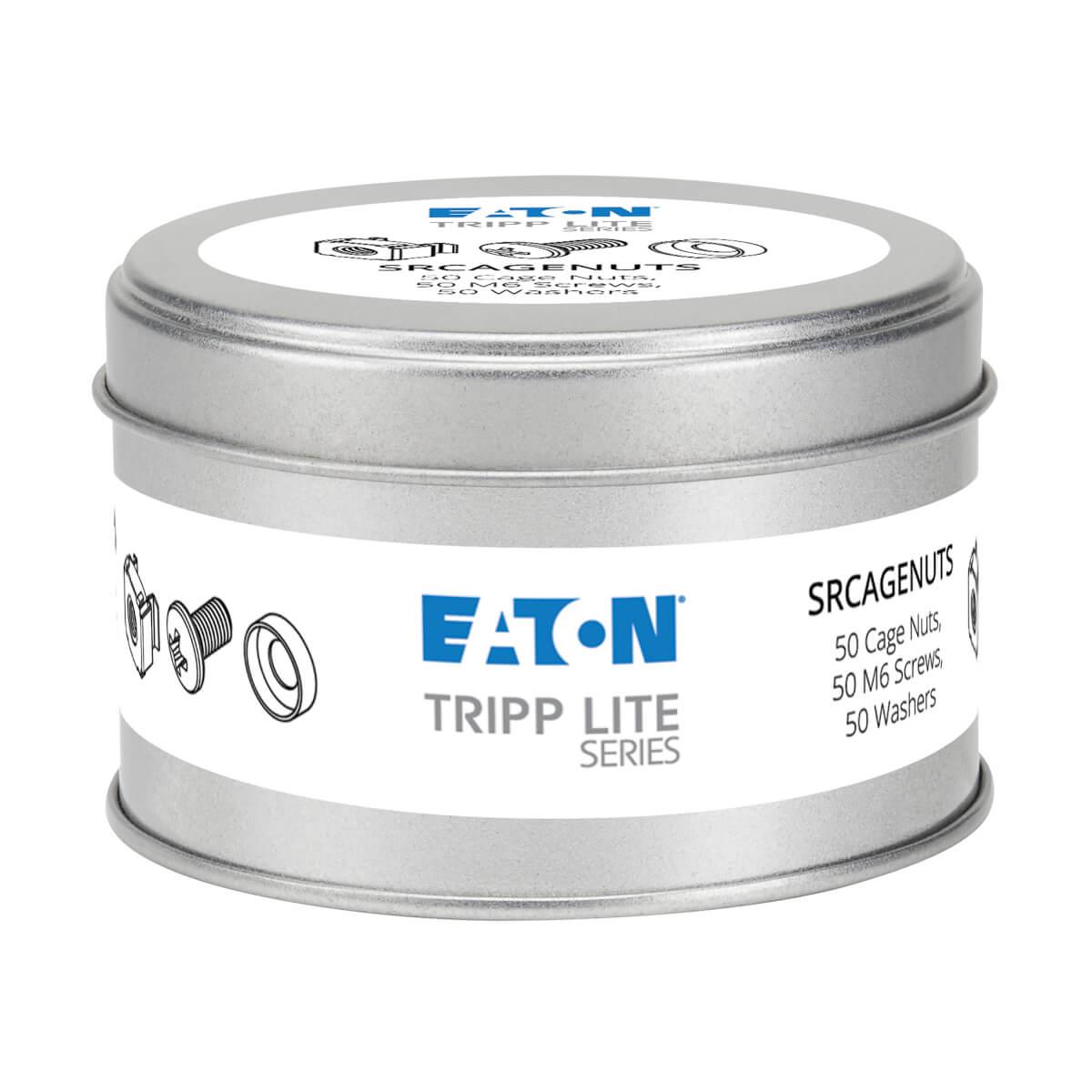 TRIPP LITE Square Hole Hardware Kit Includes 50 M6 Screws And Washers