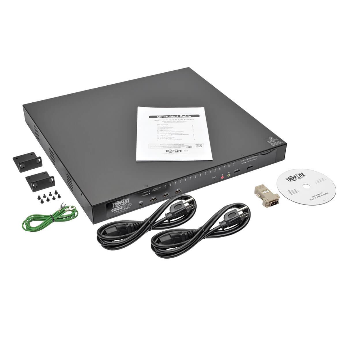 TRIPP LITE KVM Switch 16-port 4+1 User Netdirector Cat5 Ip Taa Compliant