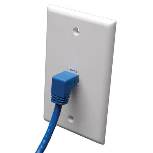 TRIPP LITE Patch Cable - CAT6 - molded - 3m - Blue - Right-Angle Down