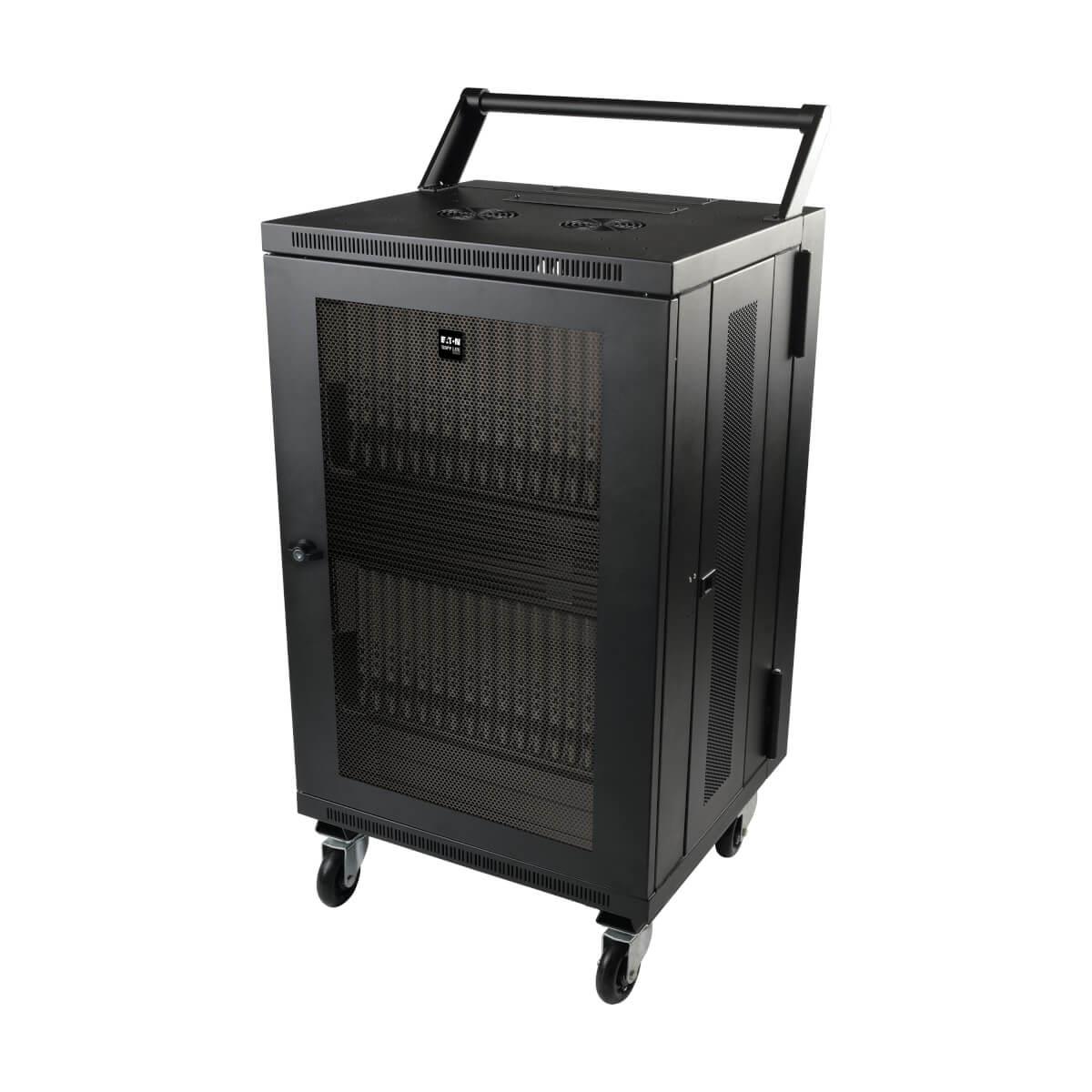 TRIPP LITE Mobile Cart Conversion Kit with Handle Casters and Power Cord Manager for Tablet/Chromebook