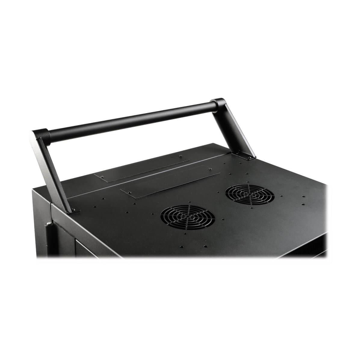 TRIPP LITE Mobile Cart Conversion Kit with Handle Casters and Power Cord Manager for Tablet/Chromebook