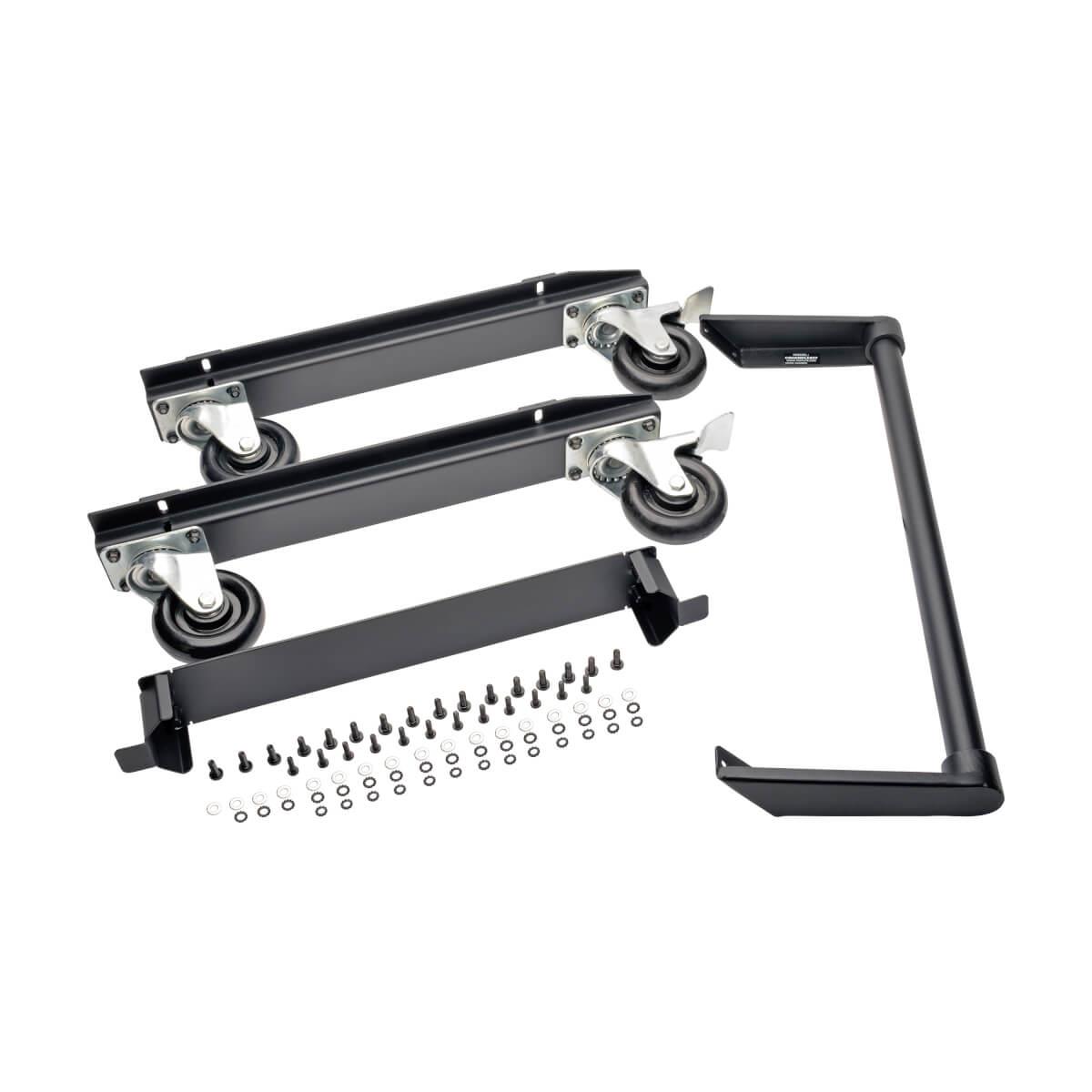 TRIPP LITE Mobile Cart Conversion Kit with Handle Casters and Power Cord Manager for Tablet/Chromebook