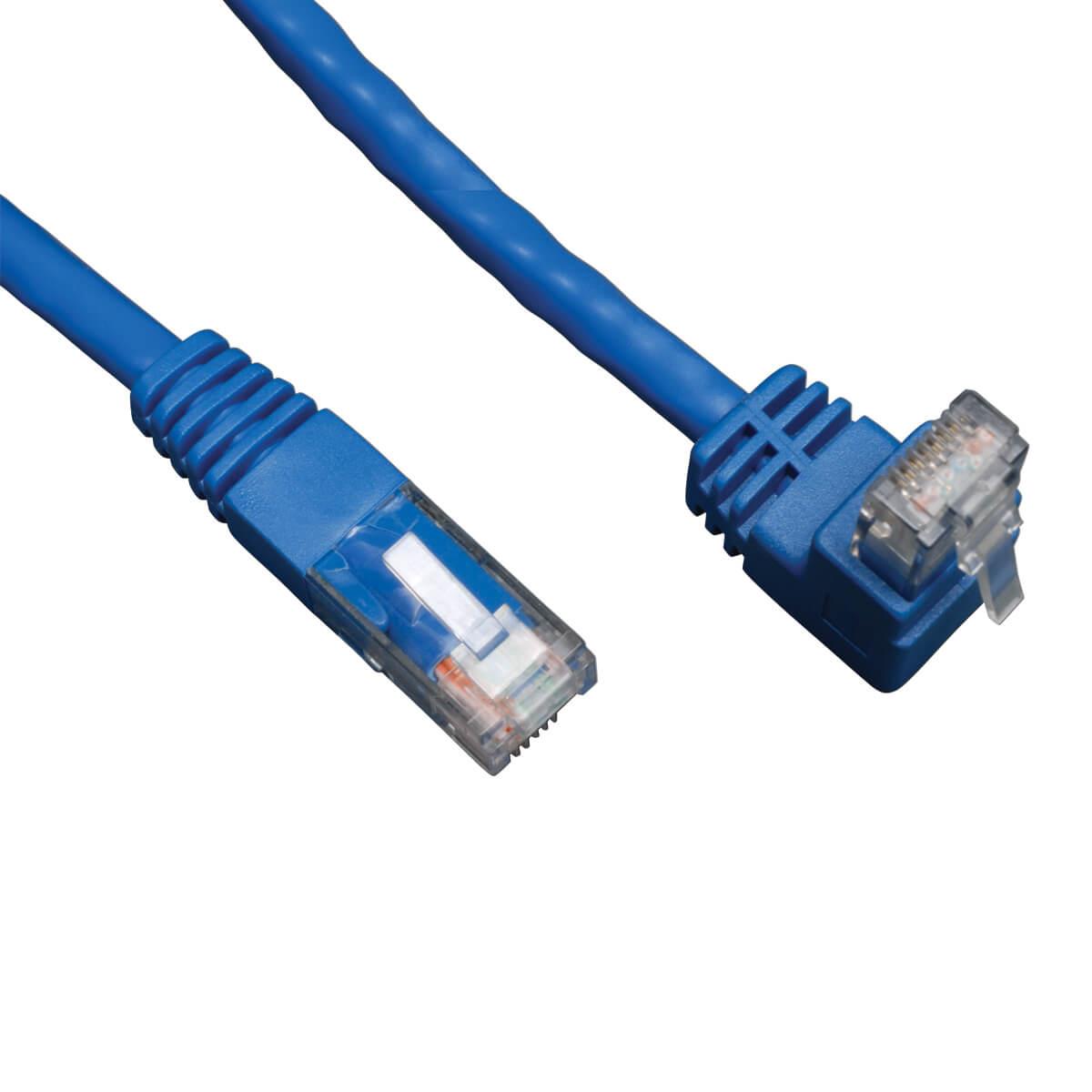 TRIPP LITE Patch Cable - CAT6 - molded - 3m - Blue - Right-Angle Up