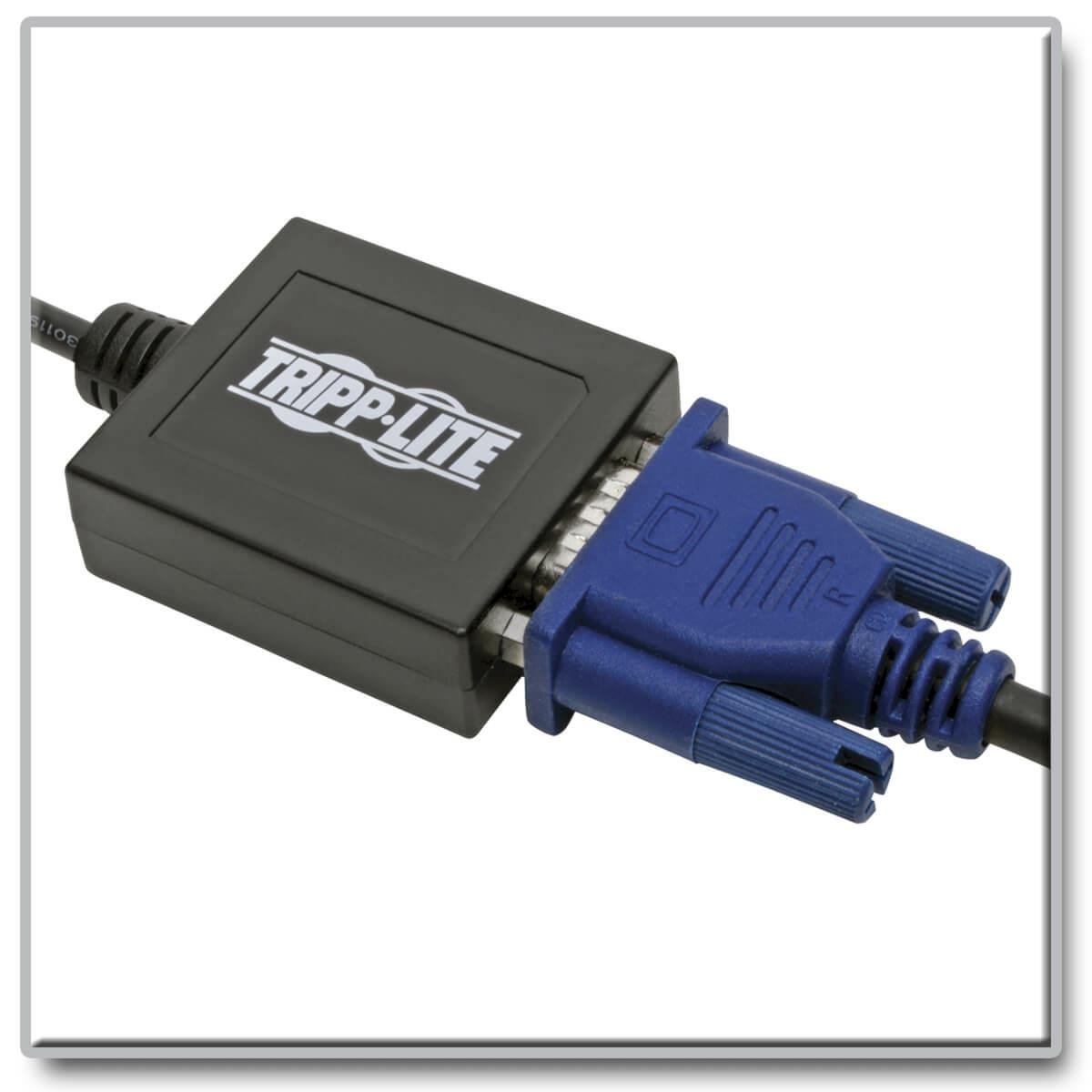 TRIPP LITE Micro HDMI to VGA + Audio Converter Adapter for Smartphones/Tablets/Ultrabooks - 1920x1200 1080p
