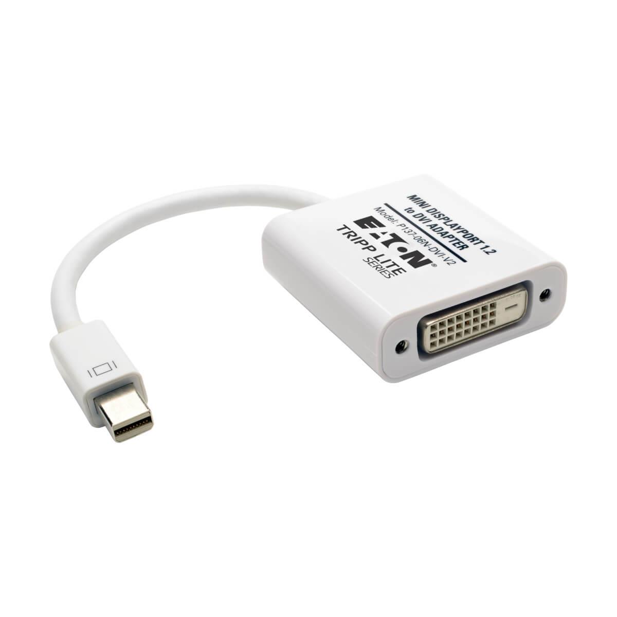TRIPP LITE Keyspan Mini DisplayPort 1.2 to DVI Active Adapter Converter (Mini-DP Male to DVI Female) 15cm