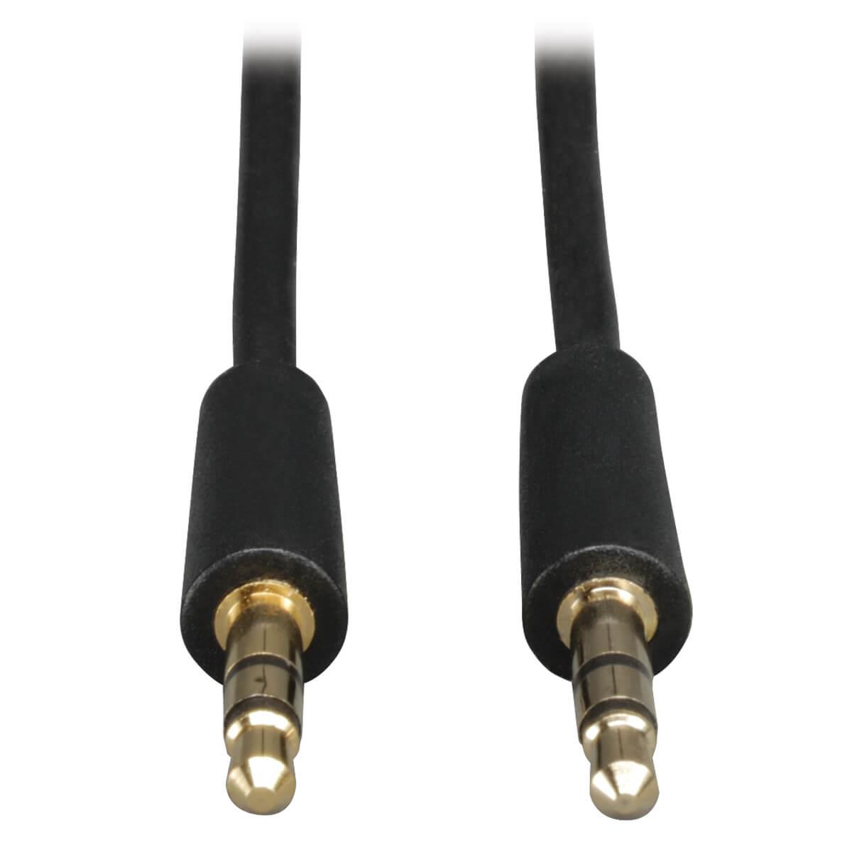 TRIPP LITE 3.5mm Mini Stereo Audio Cable for Microphones Speakers and Headphones (M/M) 15-ft 4.6m