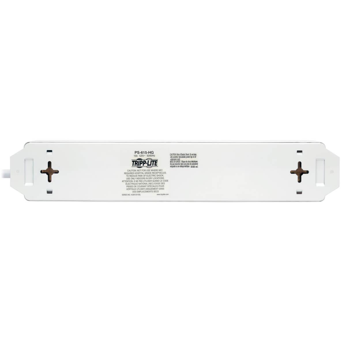 TRIPP LITE NOT for Patient-Care Vicinity - UL 1363 Medical-Grade Power Strip with 6 Hospital-Grade Outlets 6m