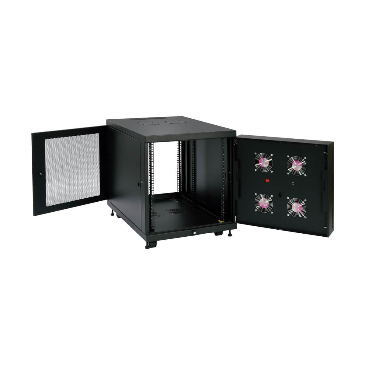 TRIPP LITE SmartRack 12U Mid-Depth Rack Enclosure Cabinet for Harsh Environments