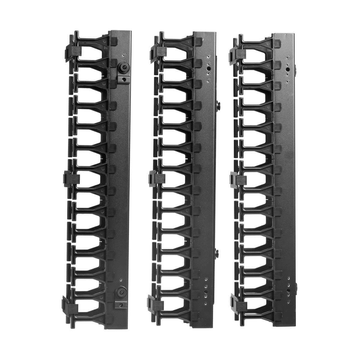 TRIPP LITE SmartRack 3 in Wide High Capacity Vertical Cable Manager - Double finger duct