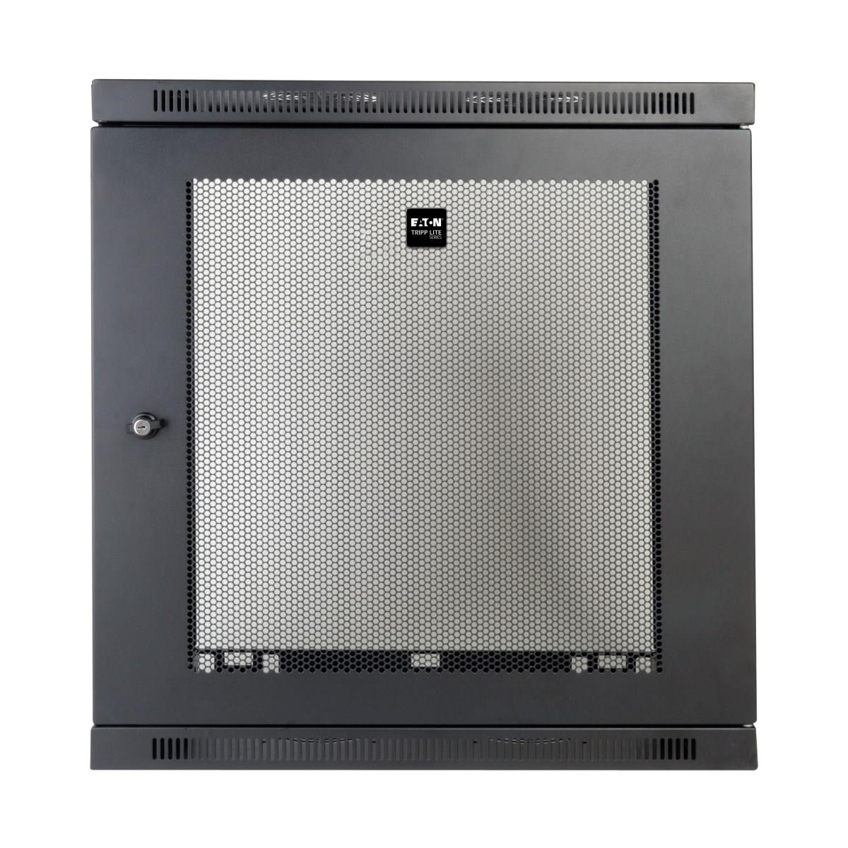 TRIPP LITE SmartRack 12U Low-Profile Patch-Depth Wall-Mount Rack Enclosure Cabinet