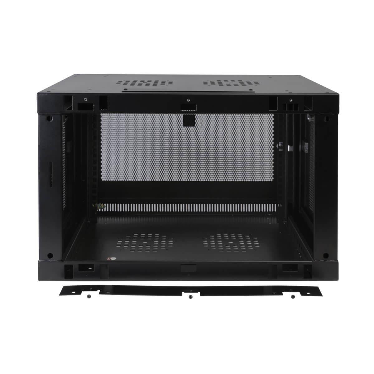 TRIPP LITE SmartRack 9U Low-Profile Switch-Depth Wall-Mount Rack Enclosure Cabinet