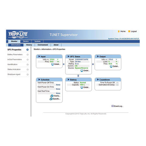 TRIPP LITE SNMP/Java-free Web Management Accessory Card for compatible Tripp Lite UPS Systems