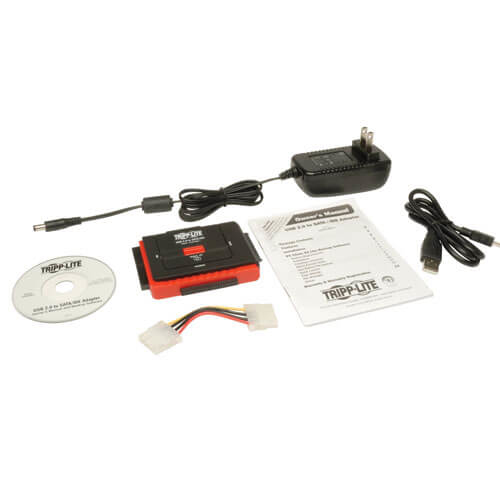 TRIPP LITE USB 2.0 Hi-Speed to Serial atA (SATA) and IDE Adapter for 2.5in or 3.5in Hard Drives