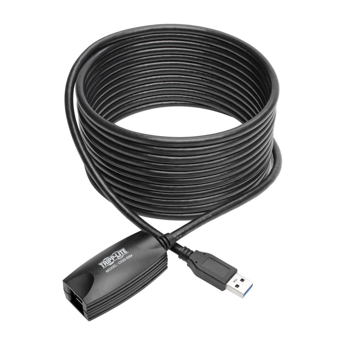 TRIPP LITE USB 3.0 SuperSpeed Active Extension Repeater Cable (USB-A M/F), 5m