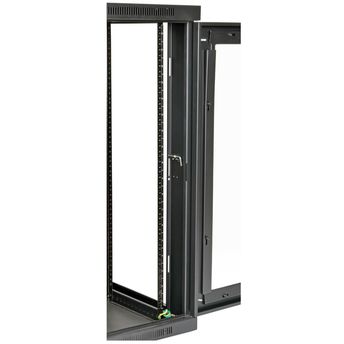 TRIPP LITE SmartRack 18U UPS-Depth Wall-Mount Rack Enclosure Cabinet with Clear Acrylic Window Hinged Back