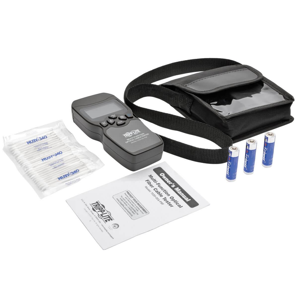 TRIPP LITE Multi-Function Optical Fiber Cable Tester with Power Meter Light Source and Visual Fault Locator