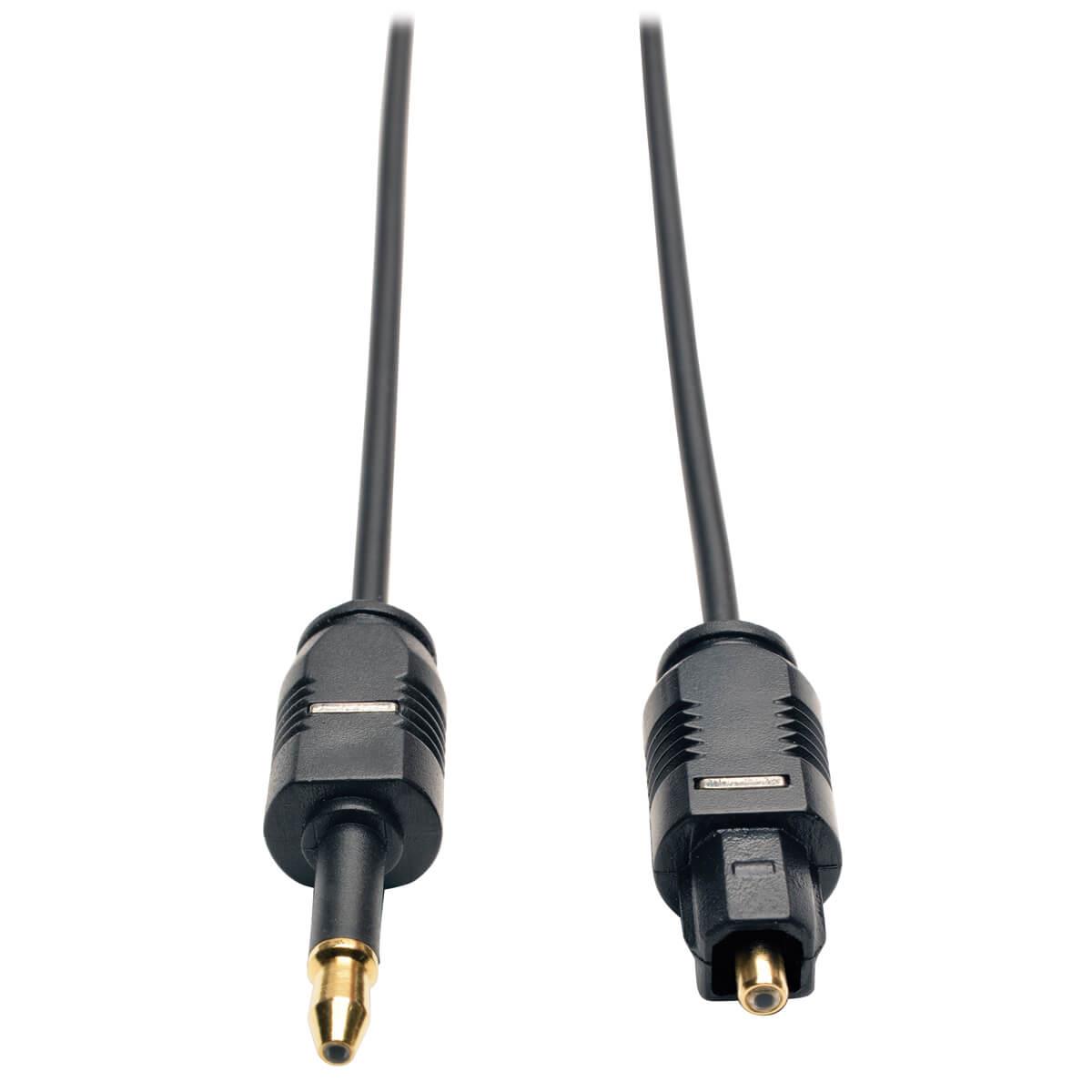 TRIPP LITE Ultra Thin Toslink to Mini Toslink Digital Optical SPDIF Audio Cable 2m
