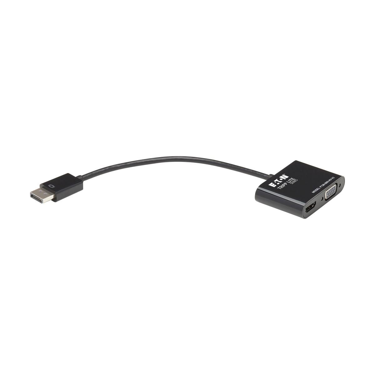 TRIPP LITE DisplayPort 1.2 to VGA/HDMI All-in-One Converter Adapter 4K x 2K HDMI @ 24/30Hz