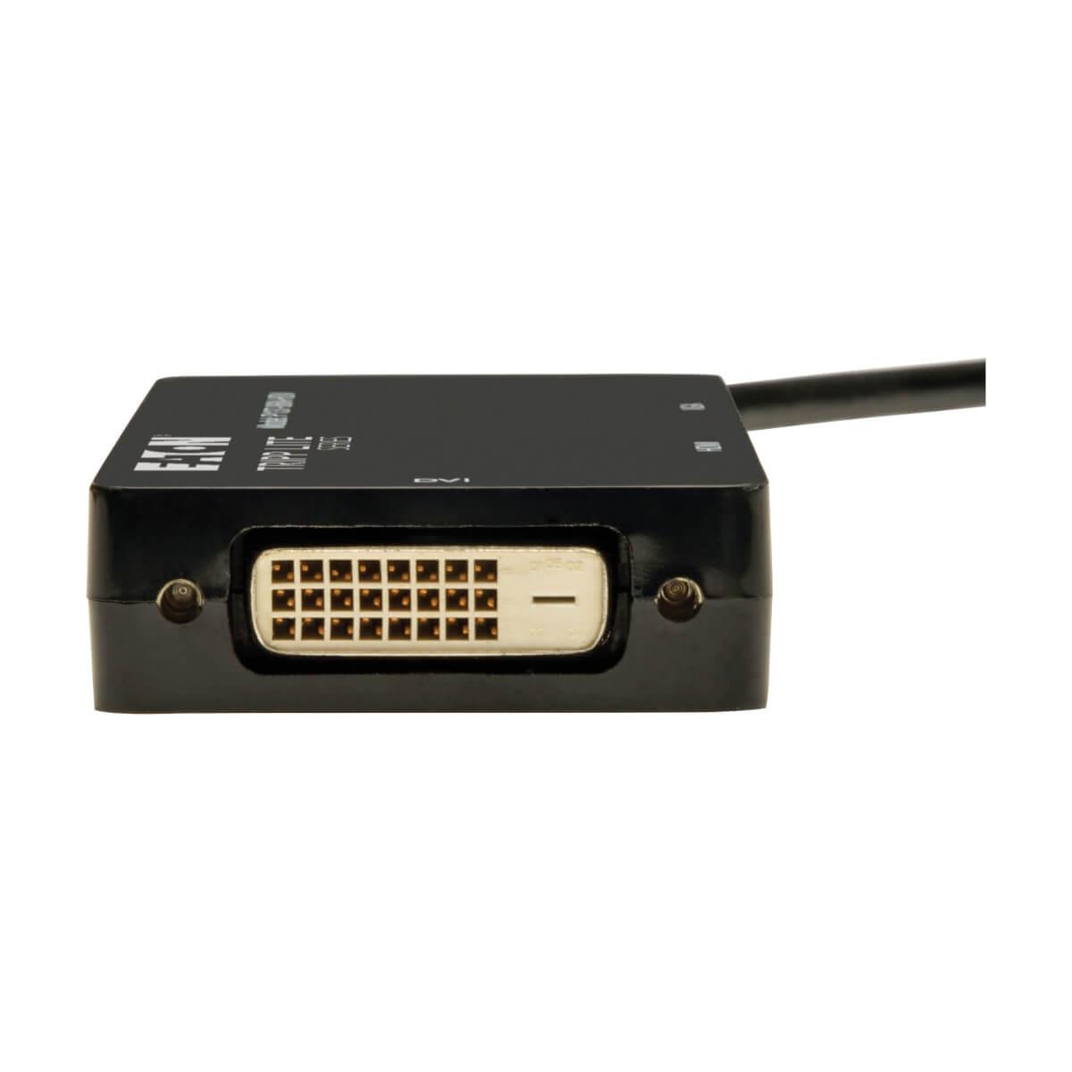 TRIPP LITE Keyspan Mini DisplayPort to VGA/DVI/HDMI All-in-One Adapter/Converter 6-in 15cm