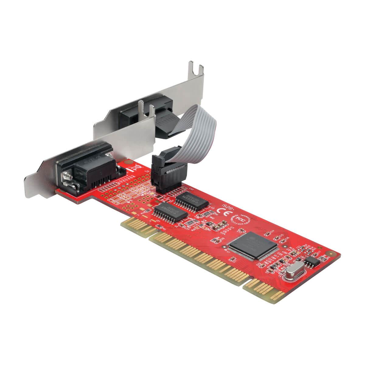 TRIPP LITE DB9 (RS-232) Serial PCI Card 2-Port with 16550 UART Low Profile