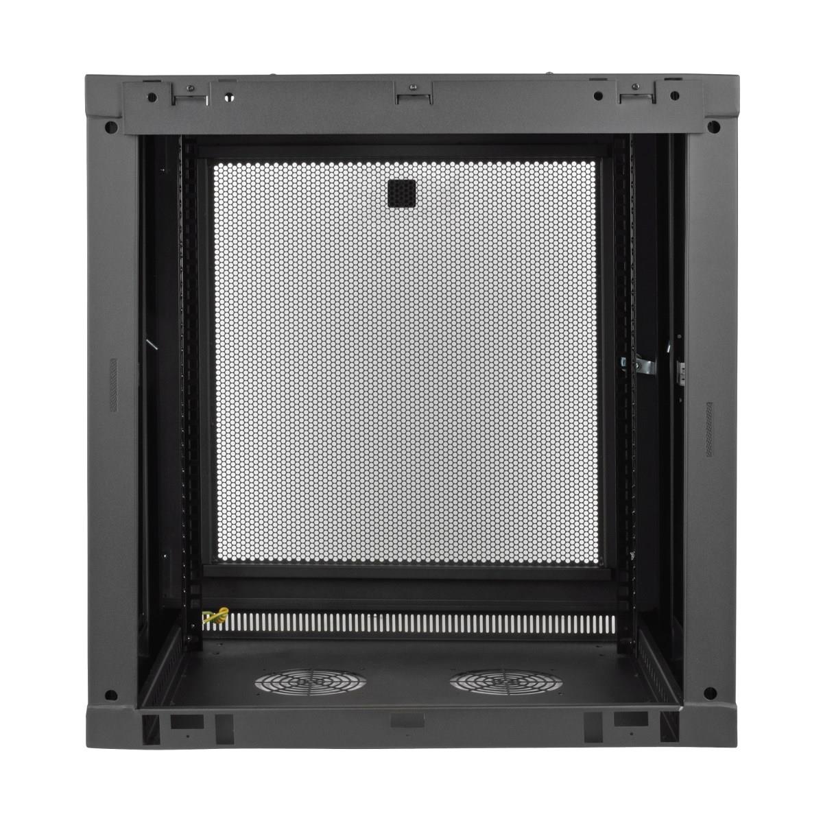 TRIPP LITE SmartRack 12U Low-Profile Switch-Depth Wall-Mount Rack Enclosure Cabinet