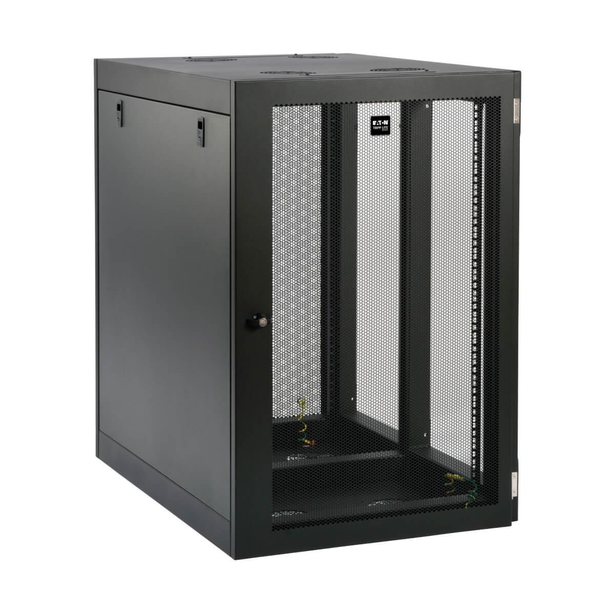 TRIPP LITE SmartRack 18U Heavy-Duty Low-Profile Server-Depth Side-Mount Wall-Mount Rack Enclosure Cabinet