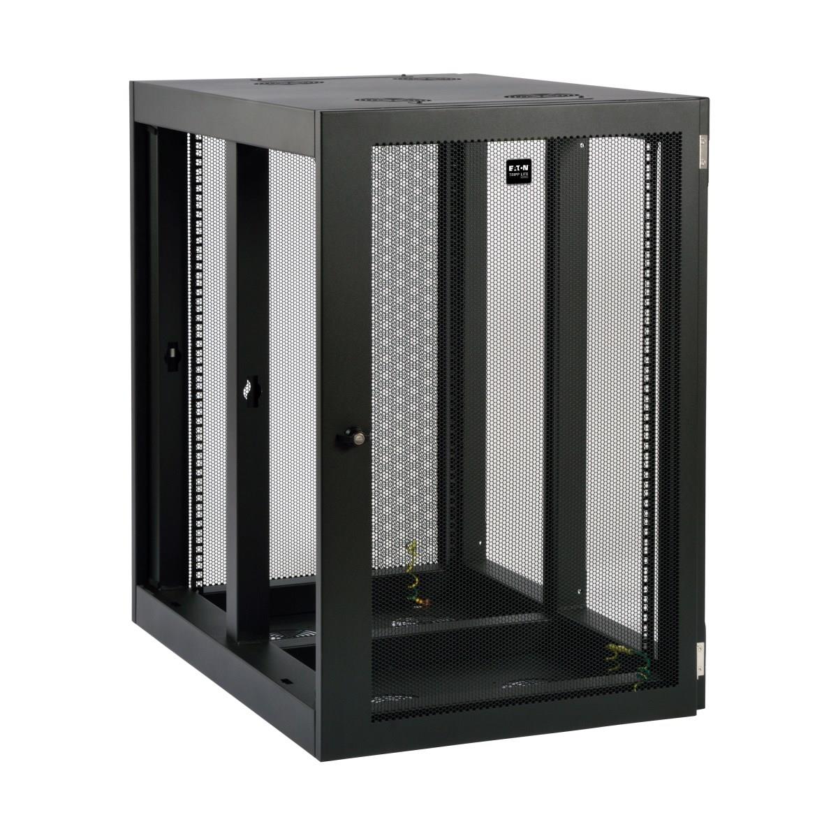 TRIPP LITE SmartRack 18U Heavy-Duty Low-Profile Server-Depth Side-Mount Wall-Mount Rack Enclosure Cabinet