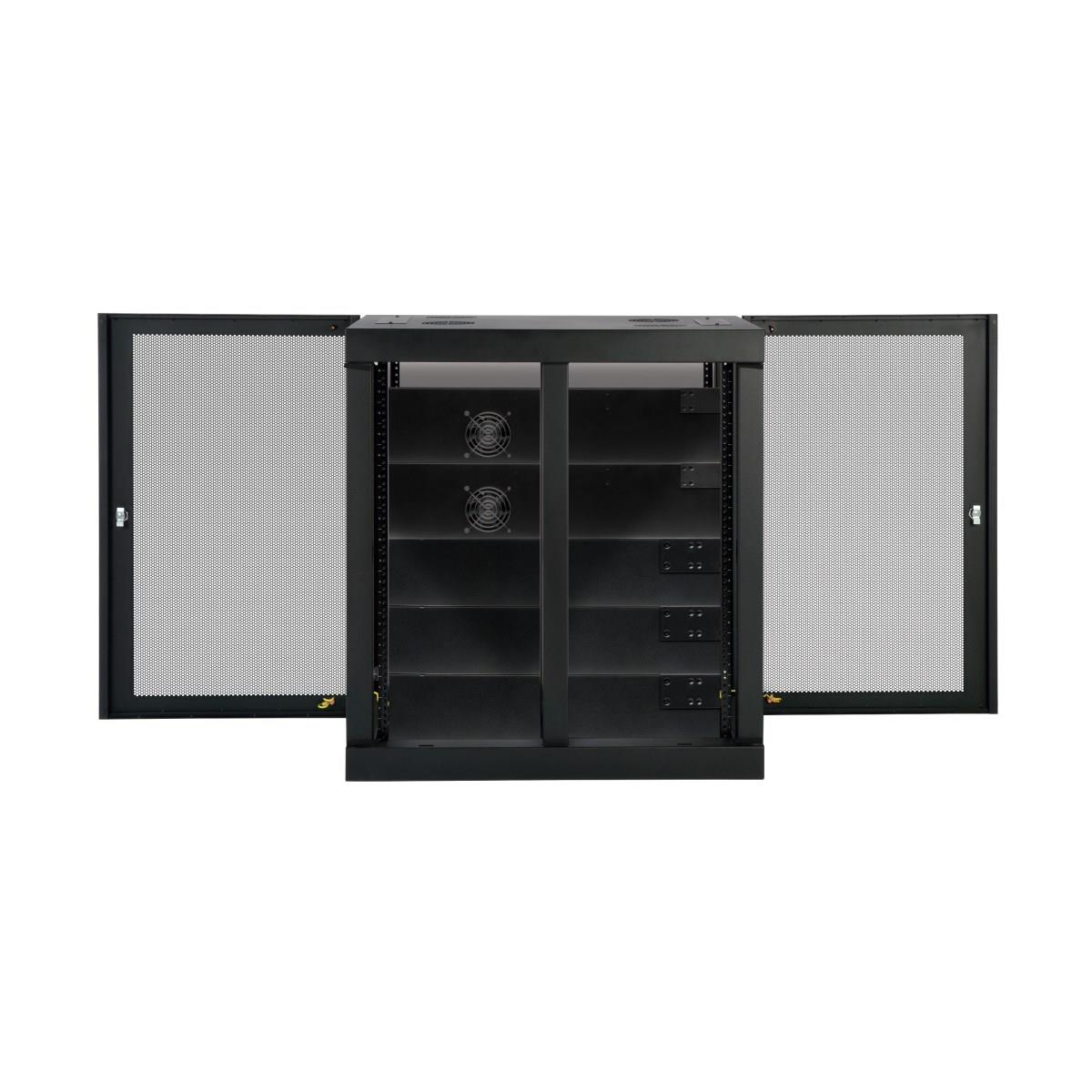 TRIPP LITE SmartRack 18U Heavy-Duty Low-Profile Server-Depth Side-Mount Wall-Mount Rack Enclosure Cabinet